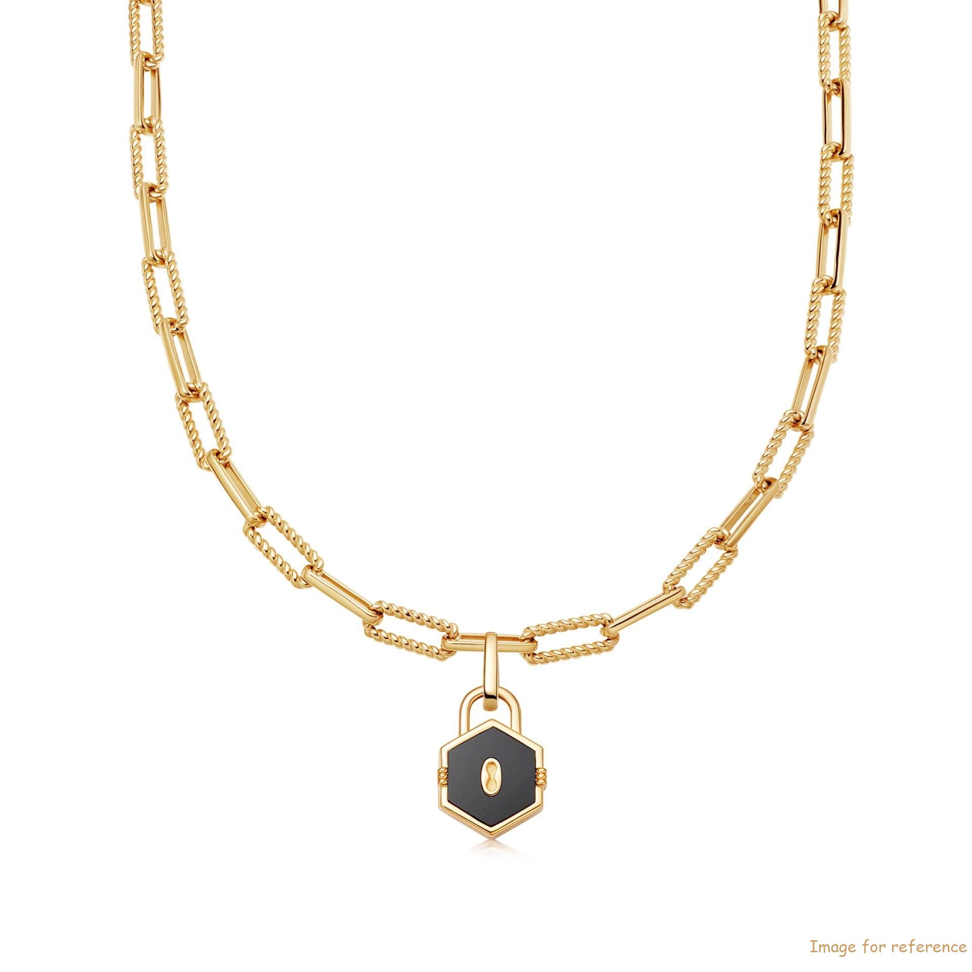 OEM pendant necklace jewelry in 18K Gold Plated On 925 Sterling Silver