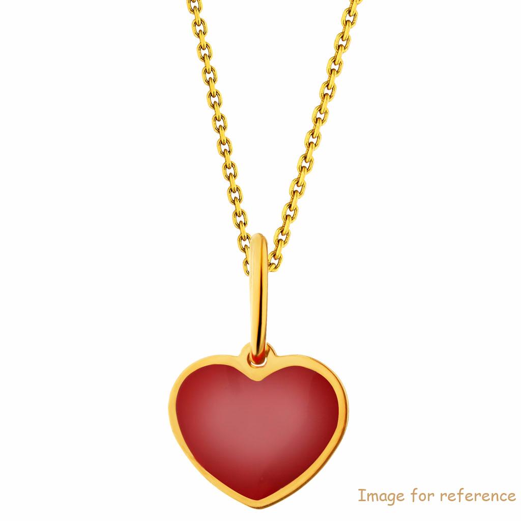 Offer custom heart pendant design service using 18k gold or sterling silver