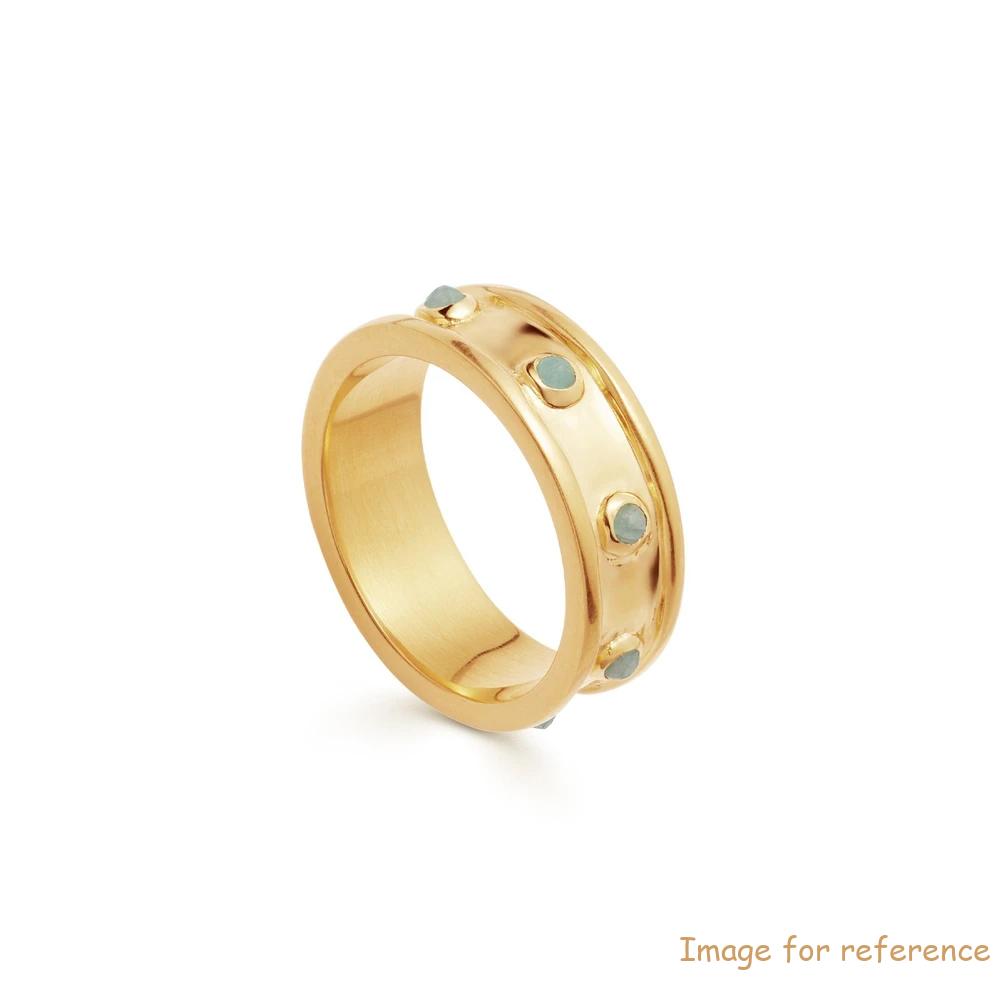 ring with 18ct Gold Vermeil on Sterling Silver Personalized Fine OEM Jewellery