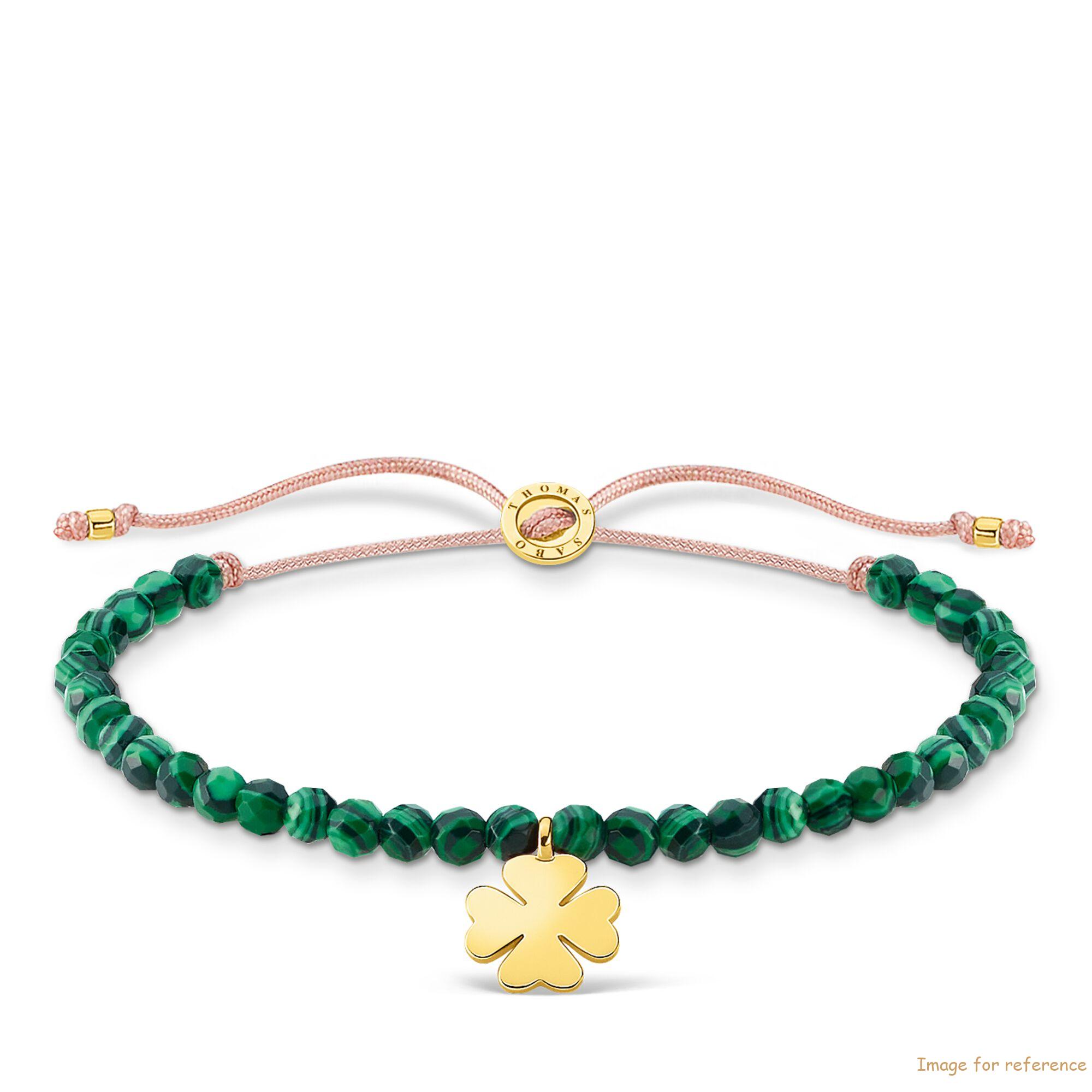 Custom Bracelet with deep green malachiteand and 750 yellow gold-plated pendant oem Custom Bracelet with deep green malachiteand and 750 yellow gold-plated pendant oem
