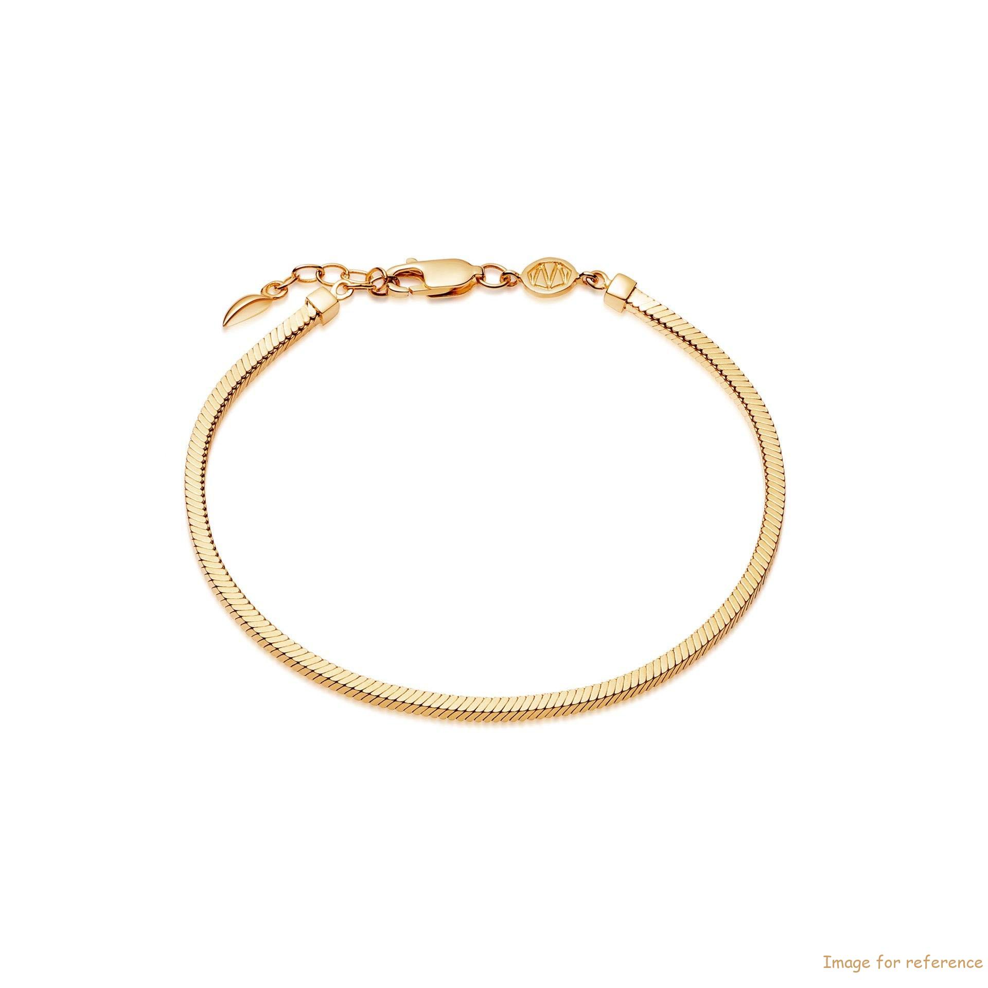 Custom French bracelet in 18ct Gold Vermeil on Sterling Silver OEM ODM jewelry