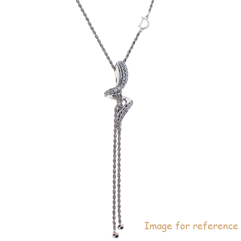 Custom White gold necklace design engraving your jewelry