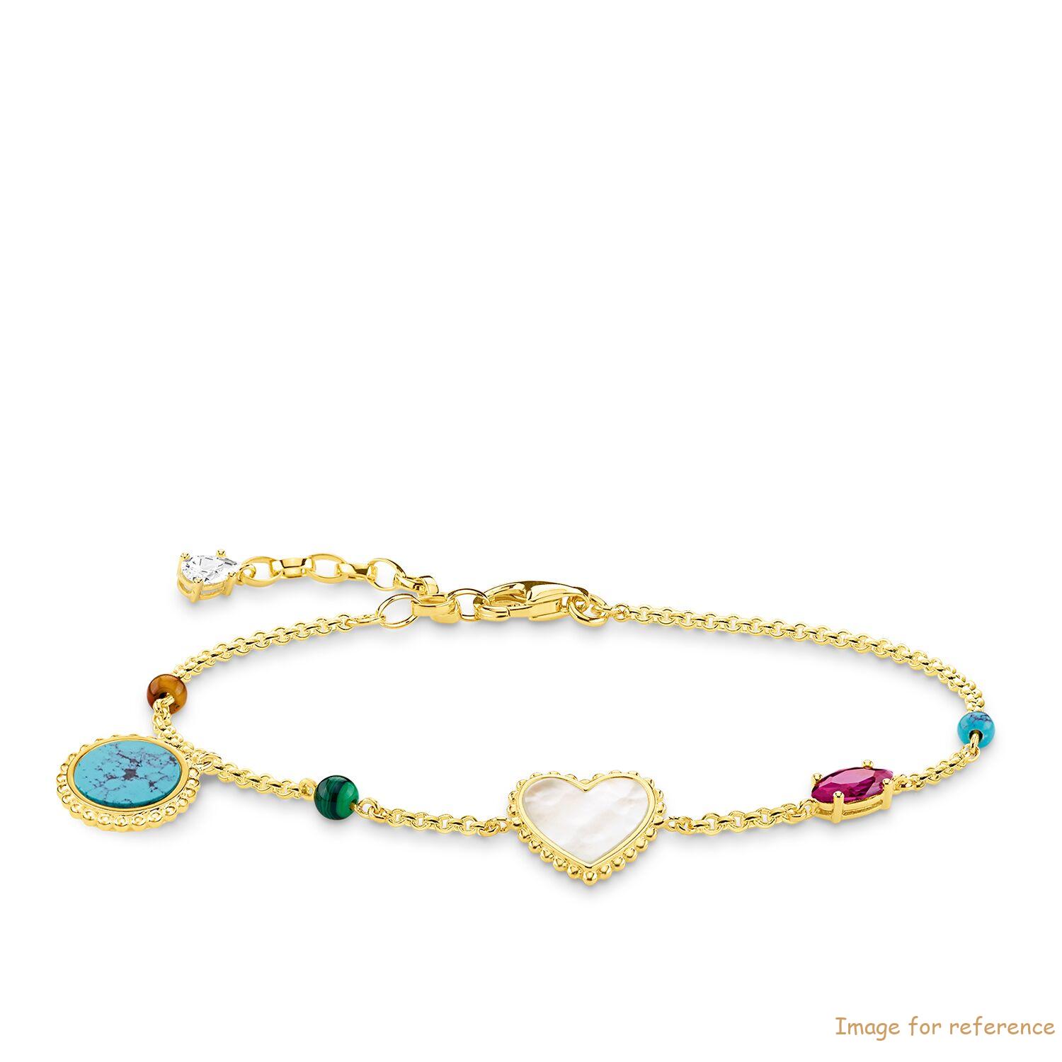 Custom bracelet made from 18k yellow gold plating on 925 Sterling silver OEM service