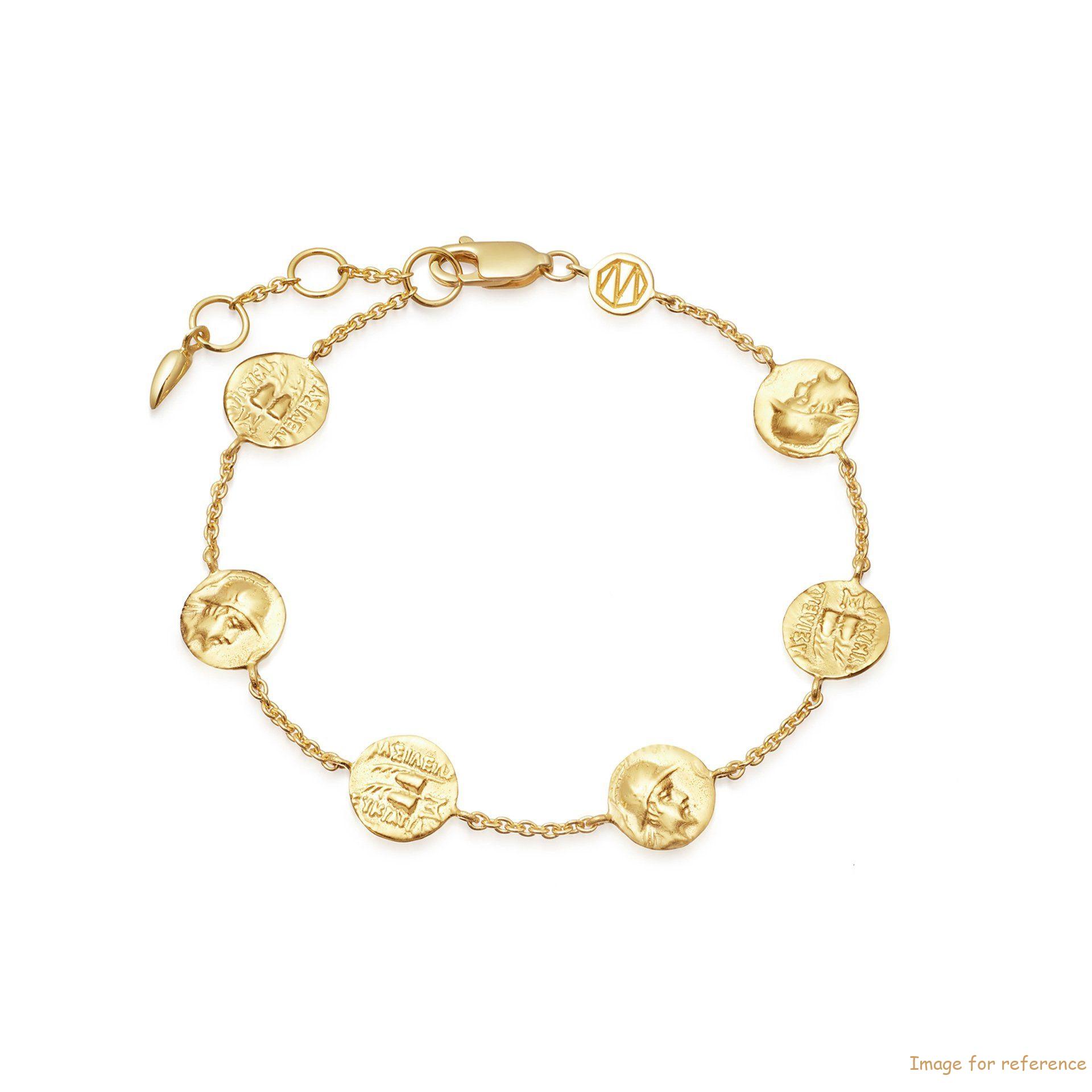 Custom design 18K gold plated bracelet on 925 sterling silver OEM jewelry