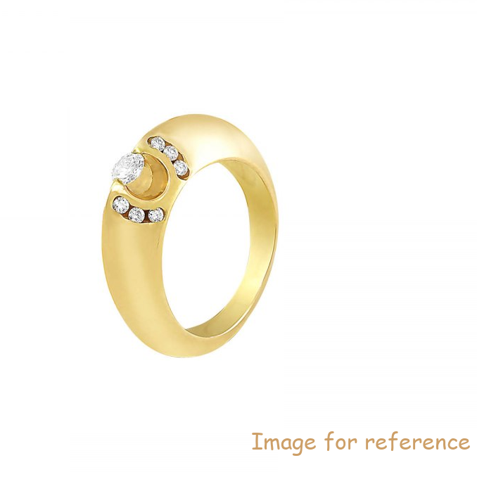 خاتم مطلي بالذهب مخصص 18 ألفًا مما يجعل نقشًا مخصصًا للمجوهرات