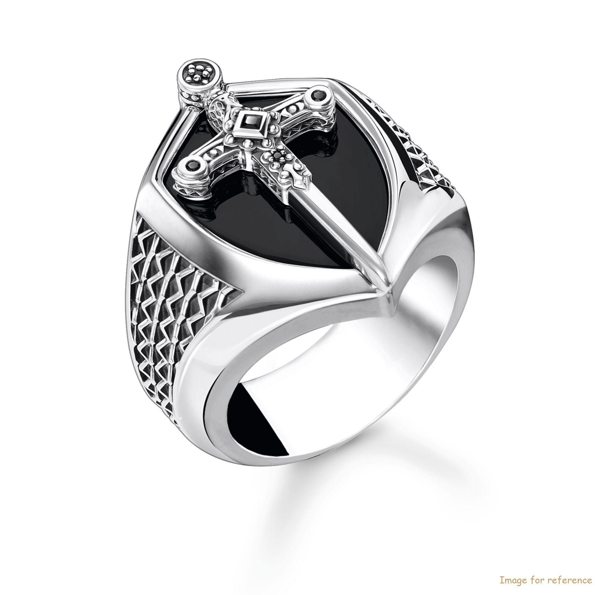 Custom mens Black zirconia ring made of blackened 925 Sterling silver OEM jewelry factory