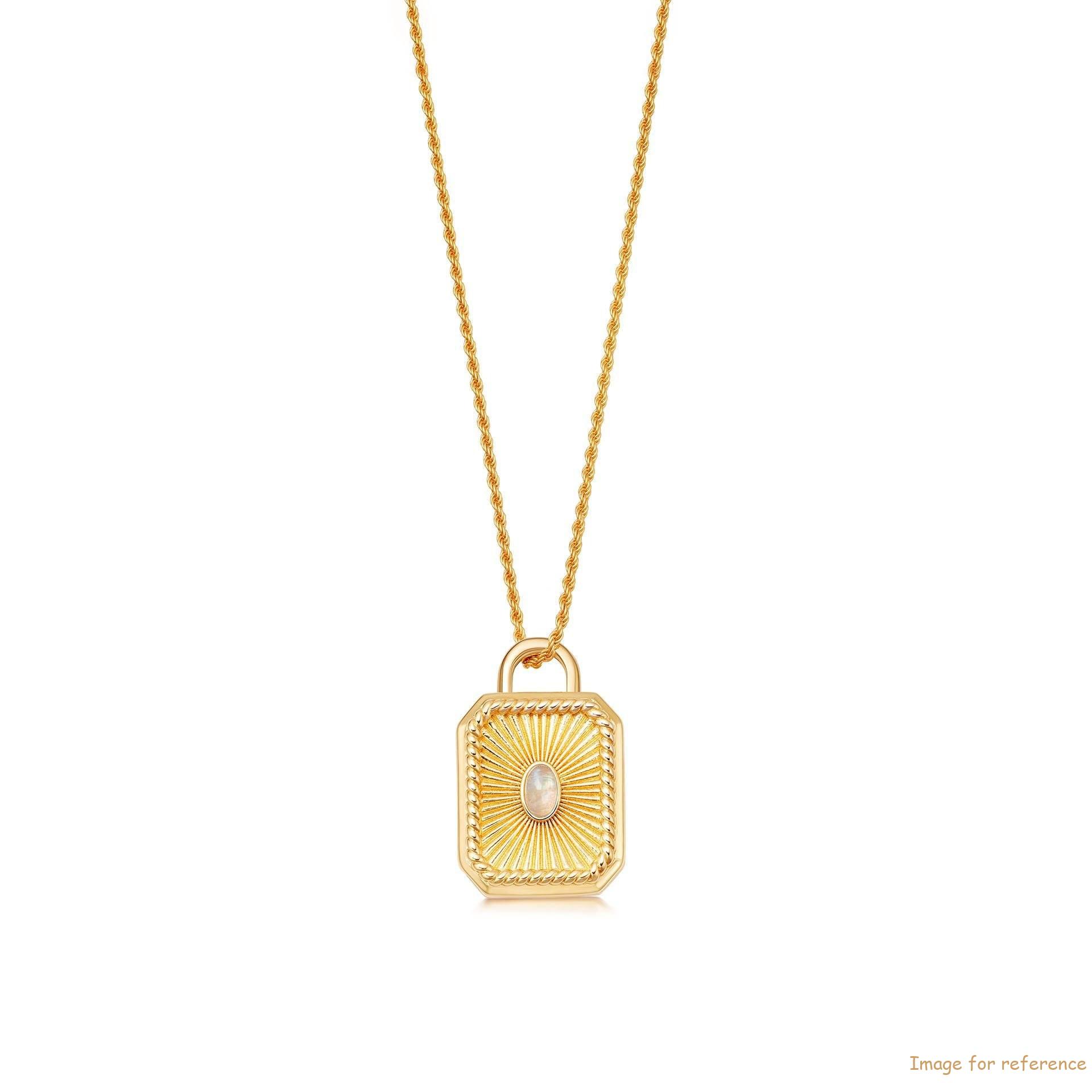 Design your jewelry Chain 18ct Gold Vermeil on Sterling Silver Pendant 18ct Gold Plated On Brass