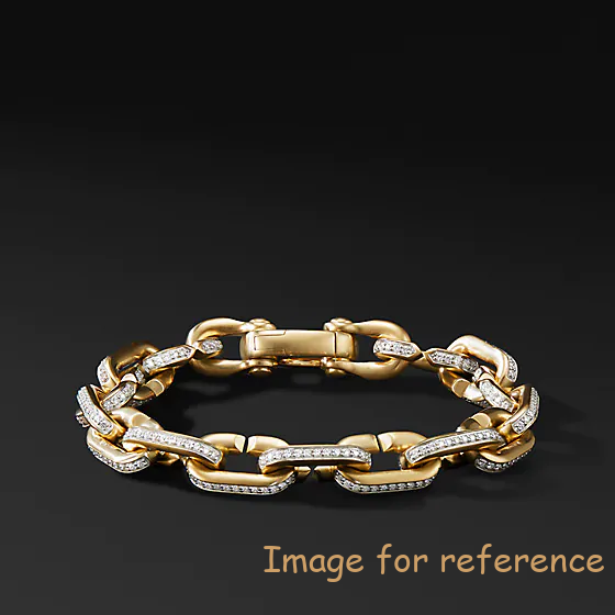 OEM 18K gold bracelet making custom engraving your shape jewelry