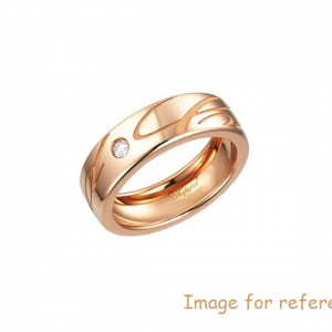 OEM 18k rose gold ring Custom logo made with your design