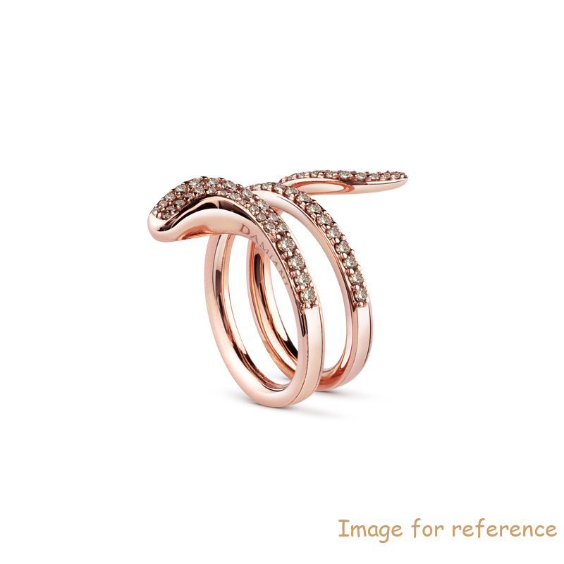 OEM Pink gold plated on silver ring Design your shape jewelry