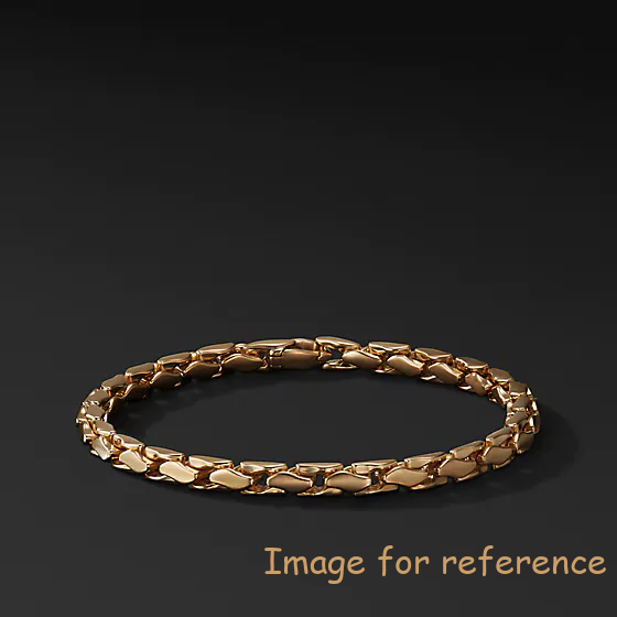 OEM bracelet in 18K yellow gold filled sterling silver design engraving your jewelry