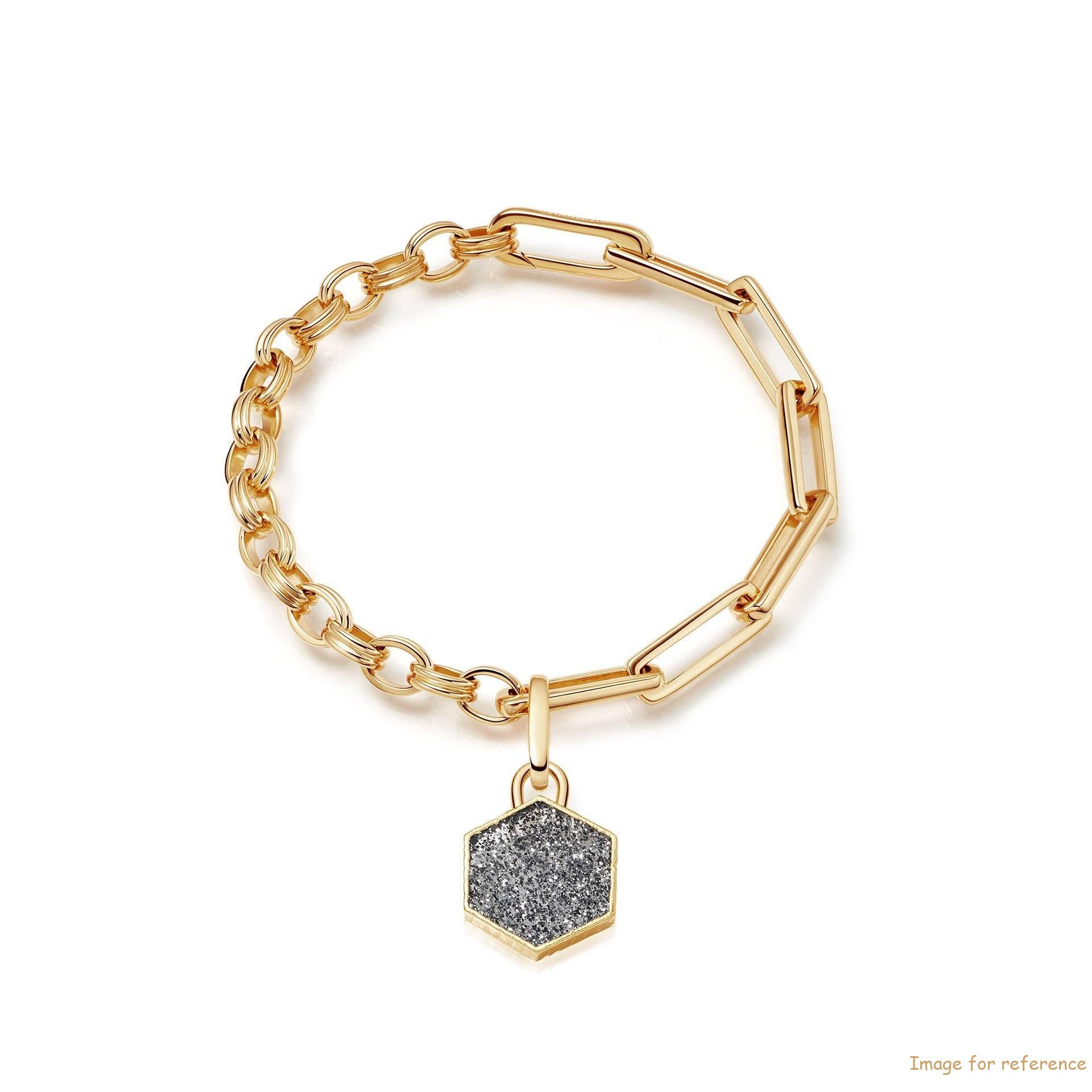 OEM chain bracelet with 18ct Gold Plated On Brass & Sterling Silver offer personalised custom design