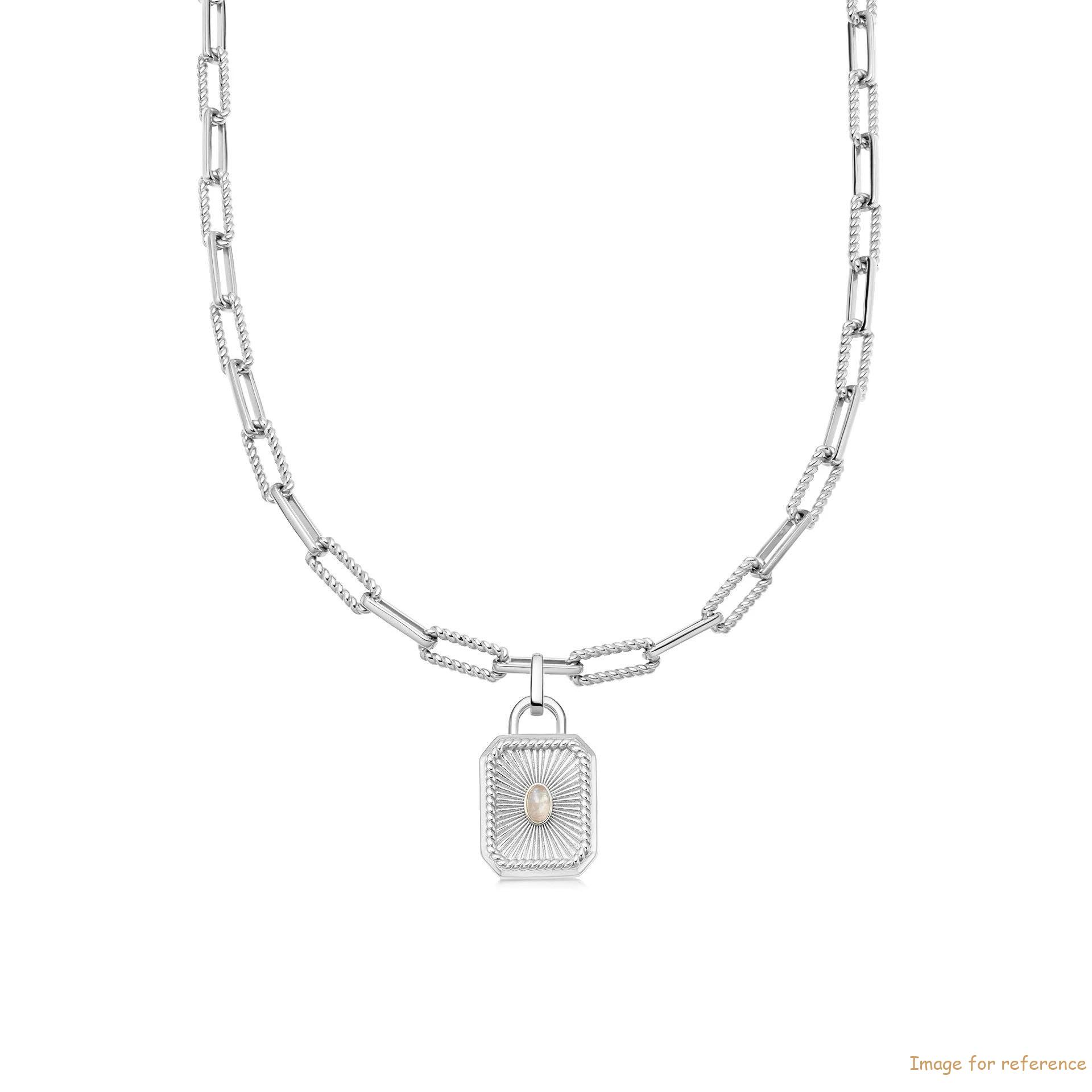 OEM chain pendant Sterling Silver Plated On Brass Design your shape jewelry