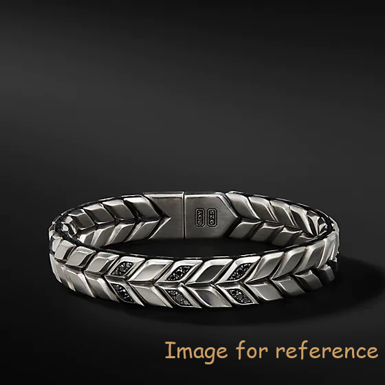 OEM man bracelet in sterling silver 100% safe to sensitive skin