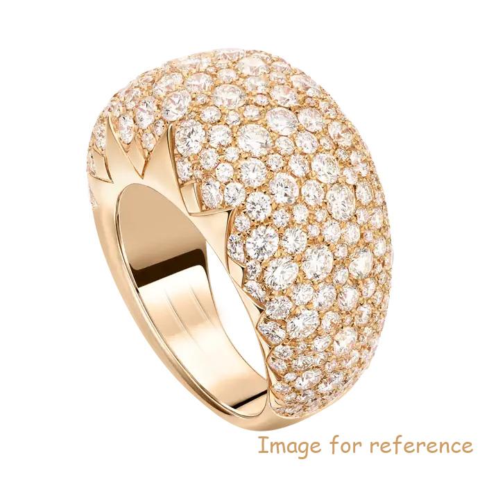 OEM ring in 18K rose gold set custom design silver jewelry maker