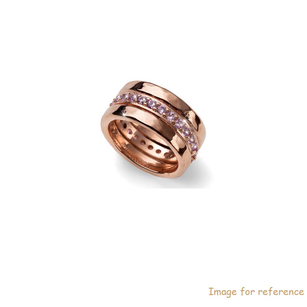 OEM ring woman silver rose and pink design custom made fine jewelry factory