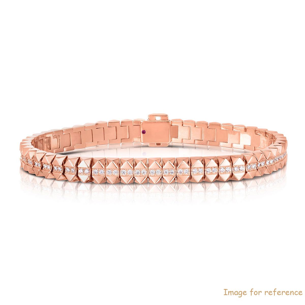 OEM rose gold bracelet stelring silver custom designer