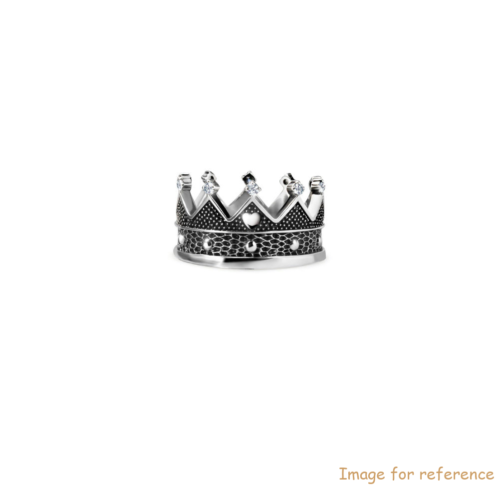 OEM women's jewelry ring queen silver with your own jewelry design