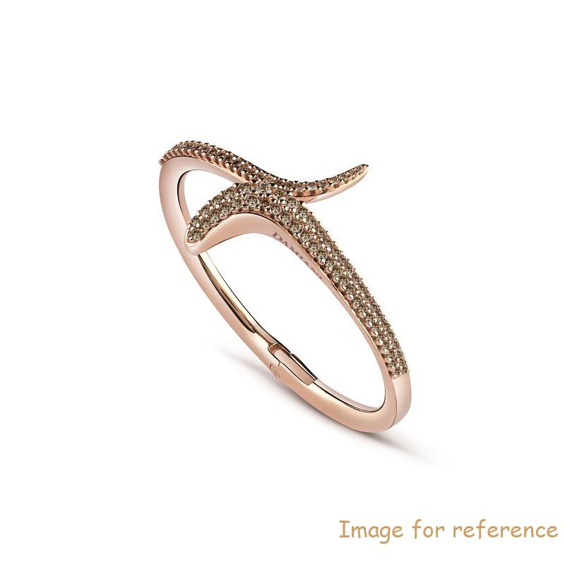 925 silver custom Pink gold plated bracelet odm jewelry