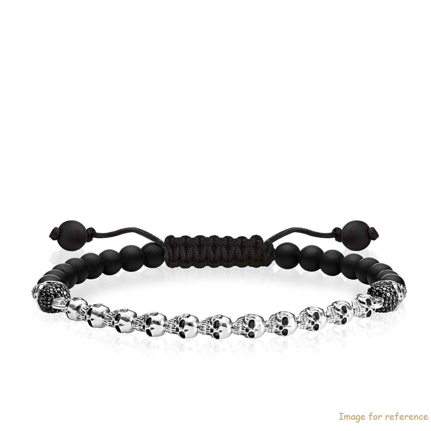 Custom bracelet made of 925 Sterling Silver,zirkonia hitam, obsidian ODM Custom bracelet made of 925 Sterling silver,zirconia black, obsidian ODM