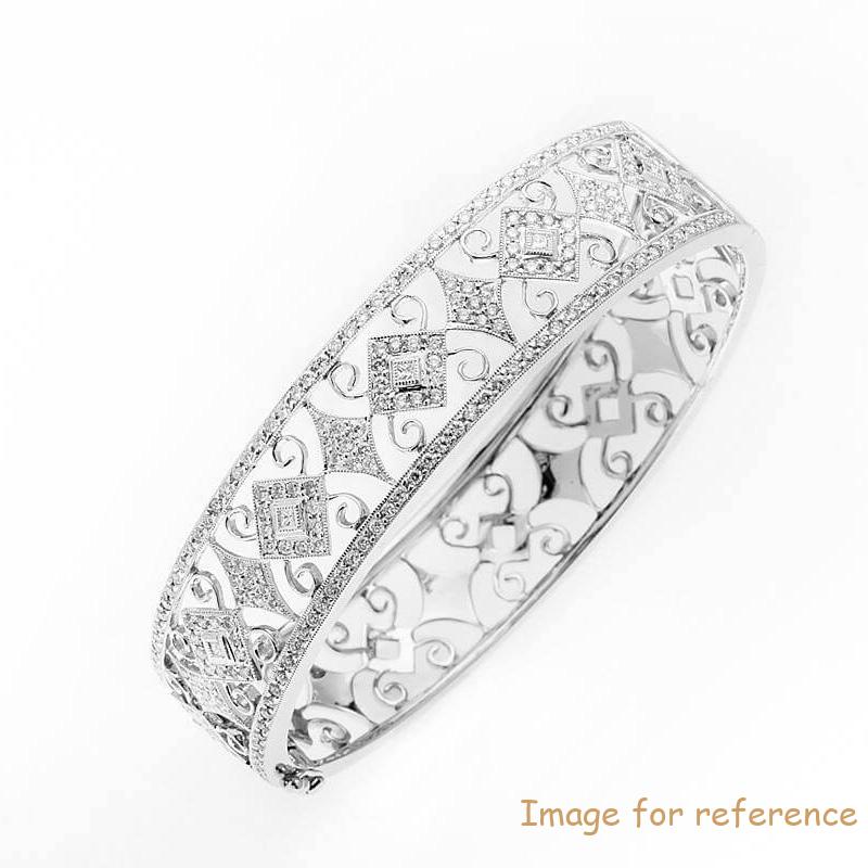 Custom bracelet silver cubic zirconia jewelry manufacturer