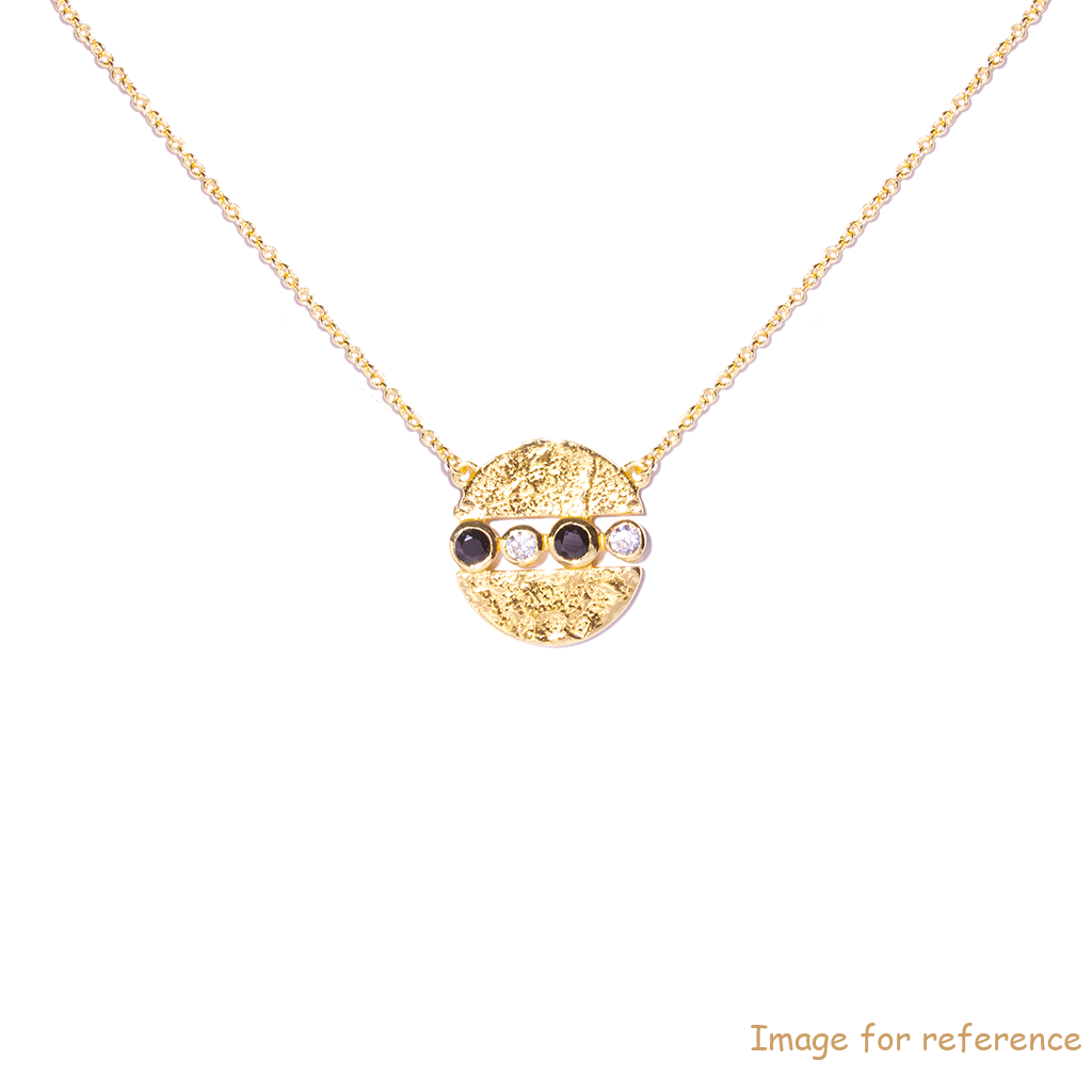 Custom design 18k gold plated sterling silver necklace cz silver jewelry wholesale