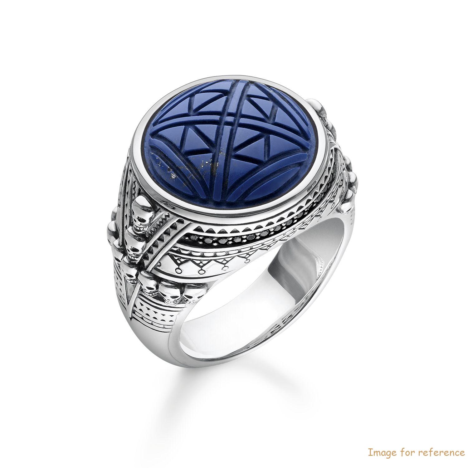 Custom design men signet ring 925 sterling silver supplier
