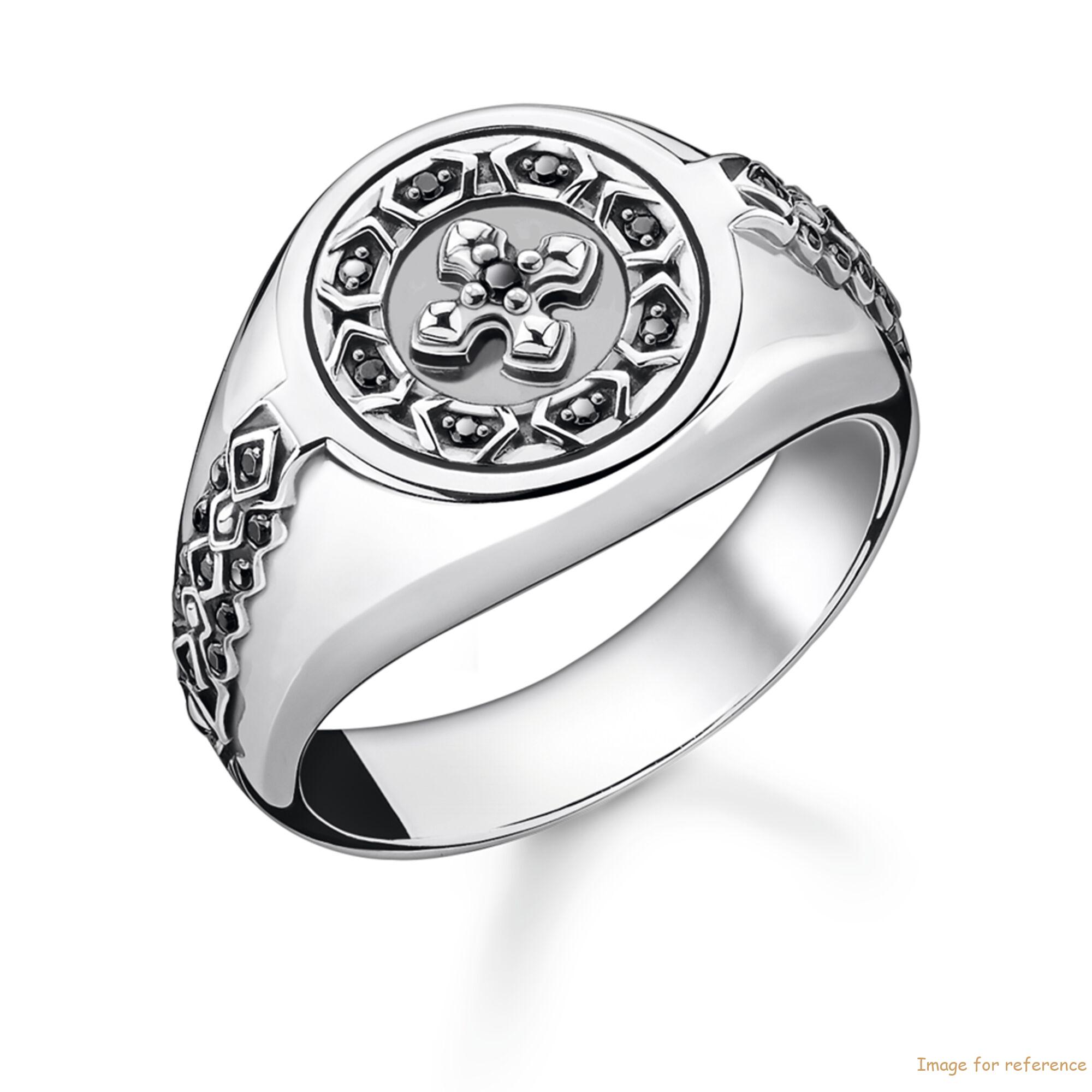Custom made mens ring made of blackened 925 Sterling silver manufacturer