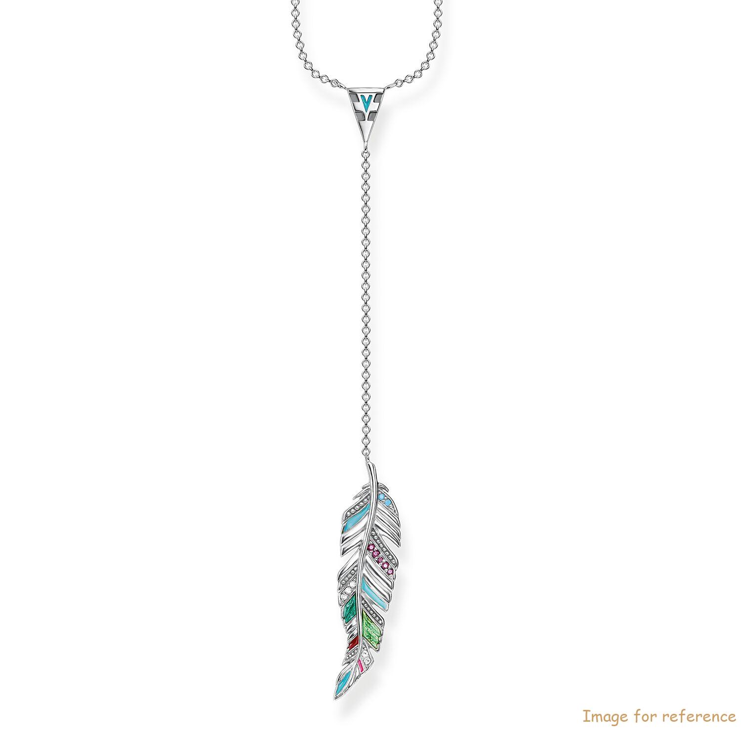 Custom necklace made in 925 Серебро 925 пробы, почерневший, cold enamel OEM