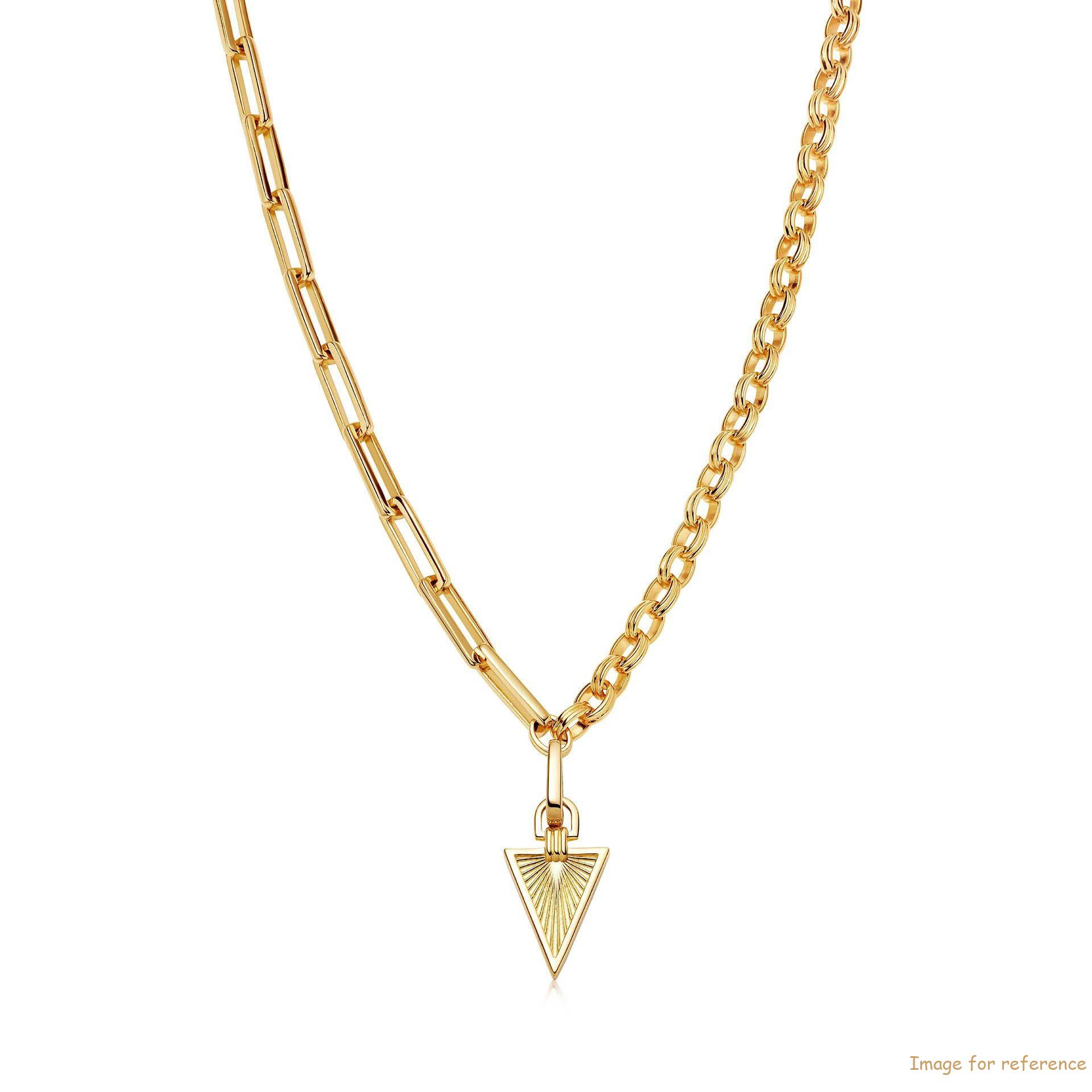 Custom pendant in 18ct Gold Plated On Brass make your silver new collection