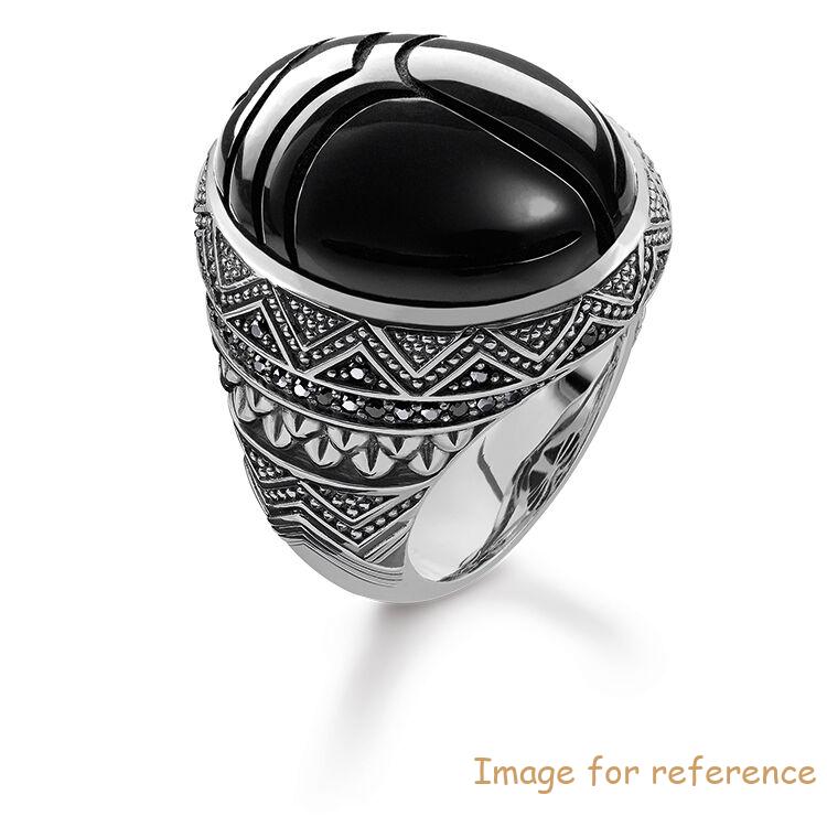 Custom ring jewelry with its artful patterning and abstracted design