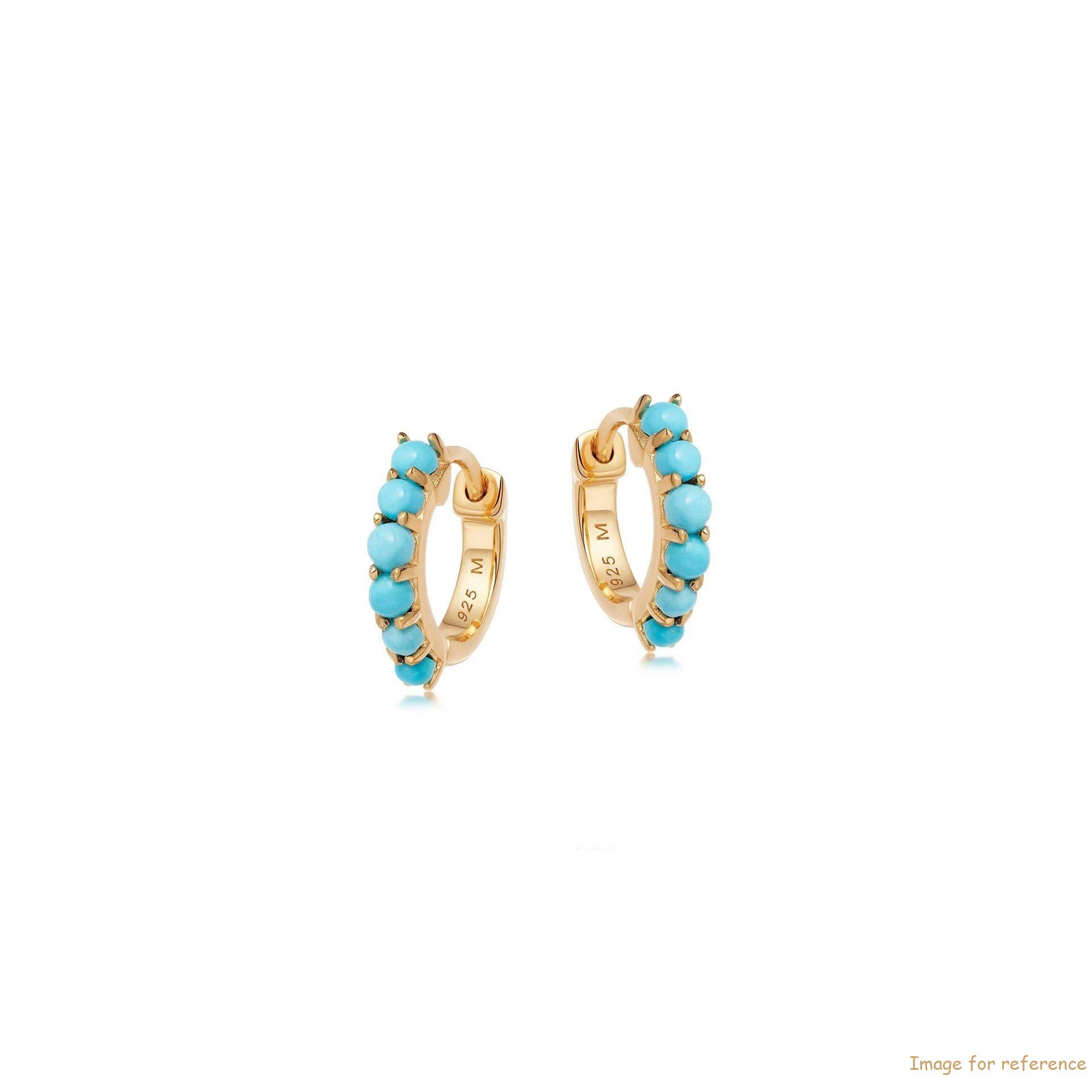 Custom women jewelry earrings in 18k gold vermeil on 925 sterling silver OEM