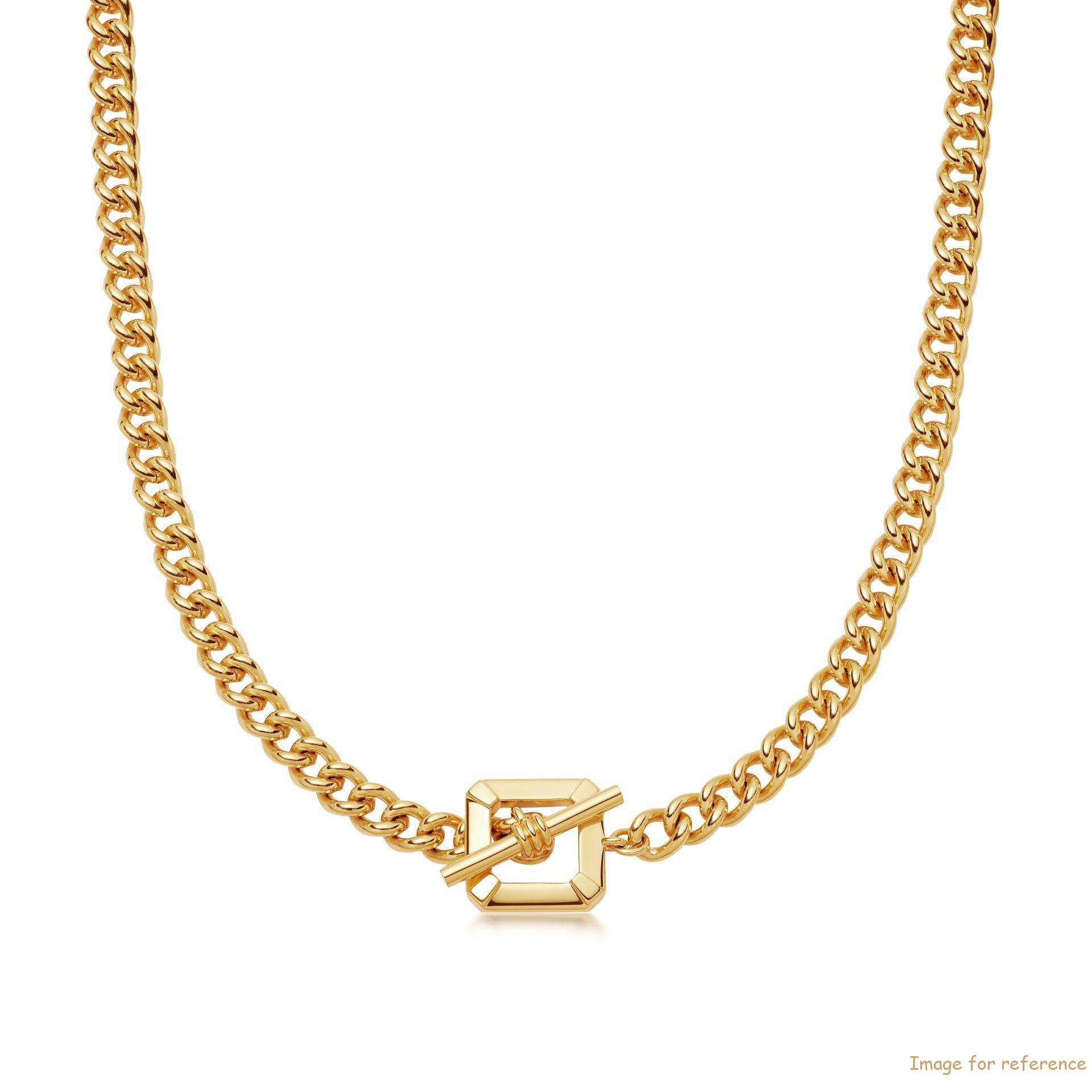 OEM French jewelry necklace in 18ct Gold Plated on Brass or sterling silver