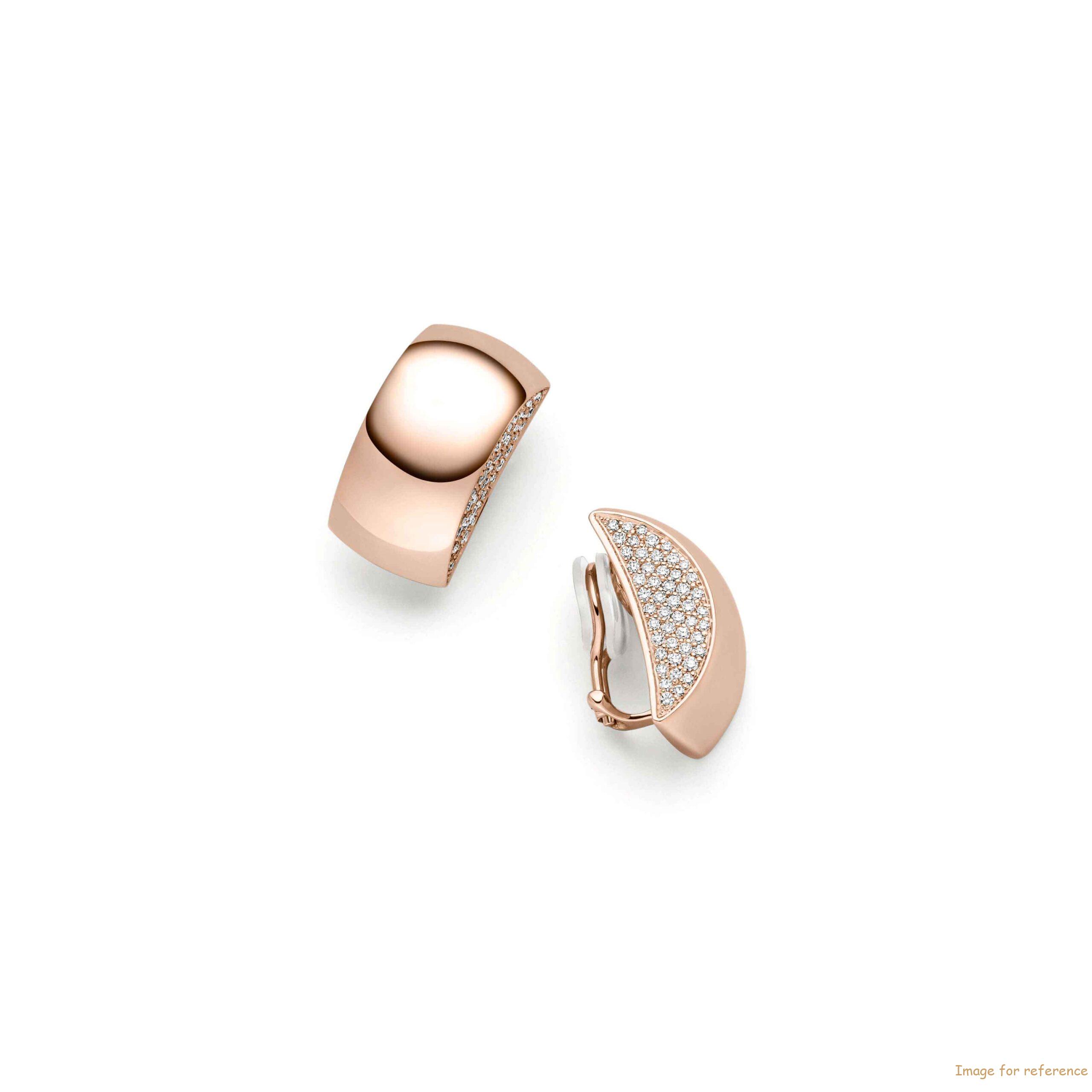 OEM offer rose gold plating on your CZ earrings silver jewellery