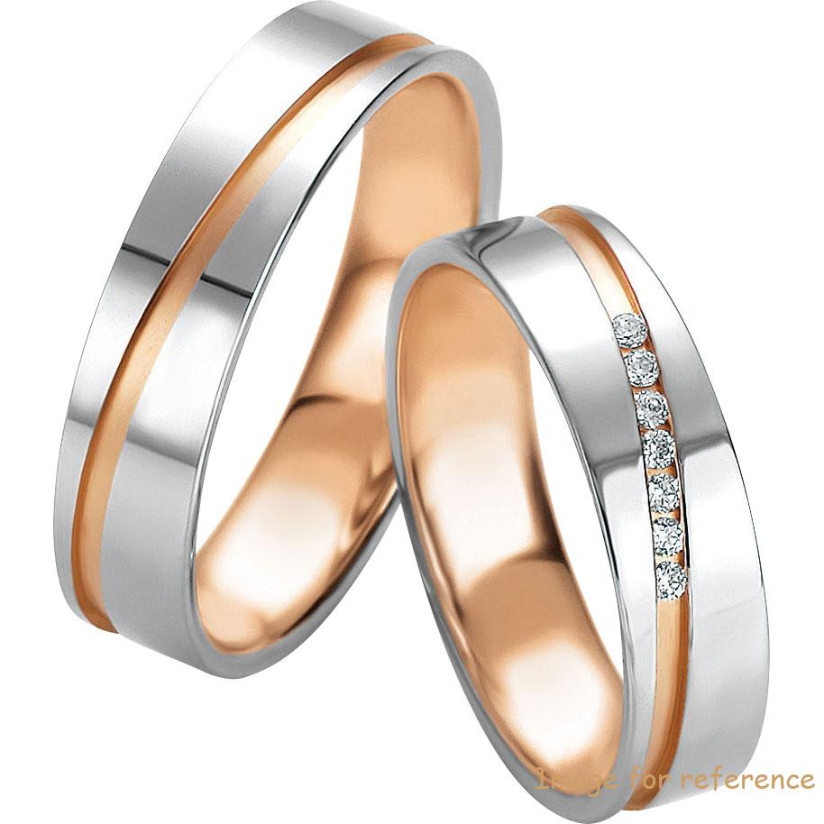 2020 Custom Fine ring 925 Sterling Silver white and rose gold plated ring for Women