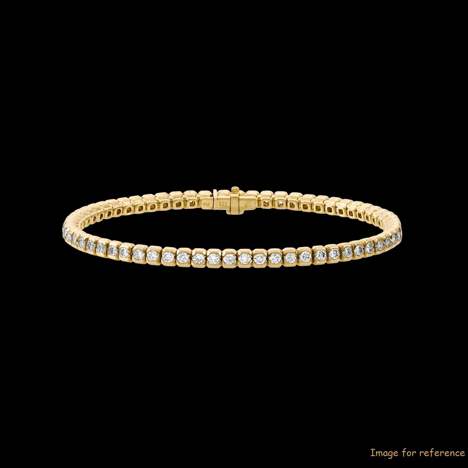 Cubic Zirconia bracelet Sterling Silver gold plated jewelry supplier