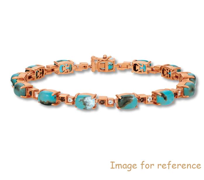 Custom Bracelet Topaz & Quartz 14K Strawberry Gold wholesale 925 Сребърни бижута Custom Bracelet Topaz & Quartz 14K Strawberry Gold wholesale 925 silver jewelry