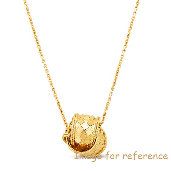 Custom Italia D'Oro Interlocking Pendant Necklace 14K Yellow Gold silver jewelry wholesaler