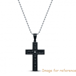 Custom Men's Cross Necklace Accent Stainless Steel jewelry wholesaler