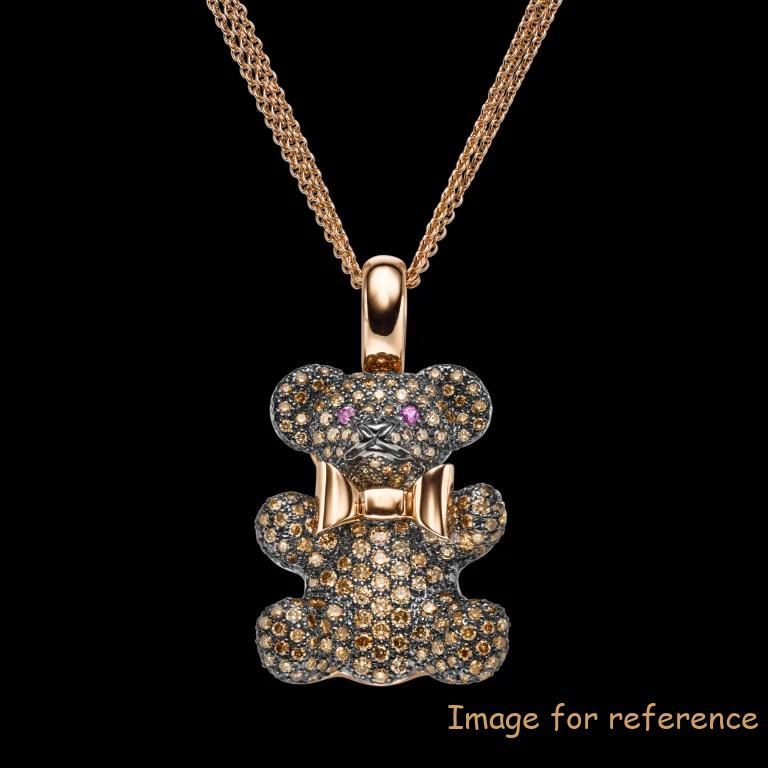 Customied CZ pendant adds a simple shimmery glow