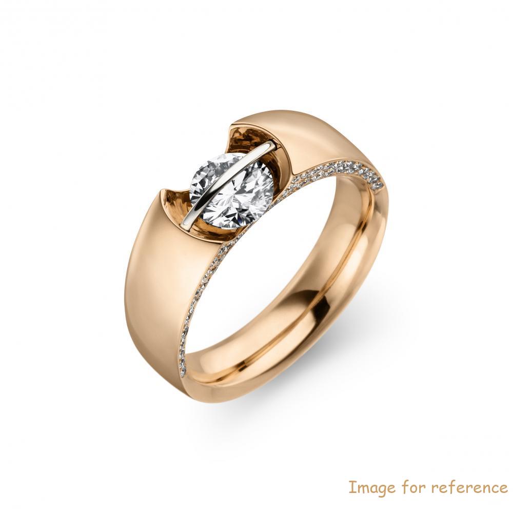 Customized Classic CZ Solitaire Sterling Silver Ring jewelry manufacturer