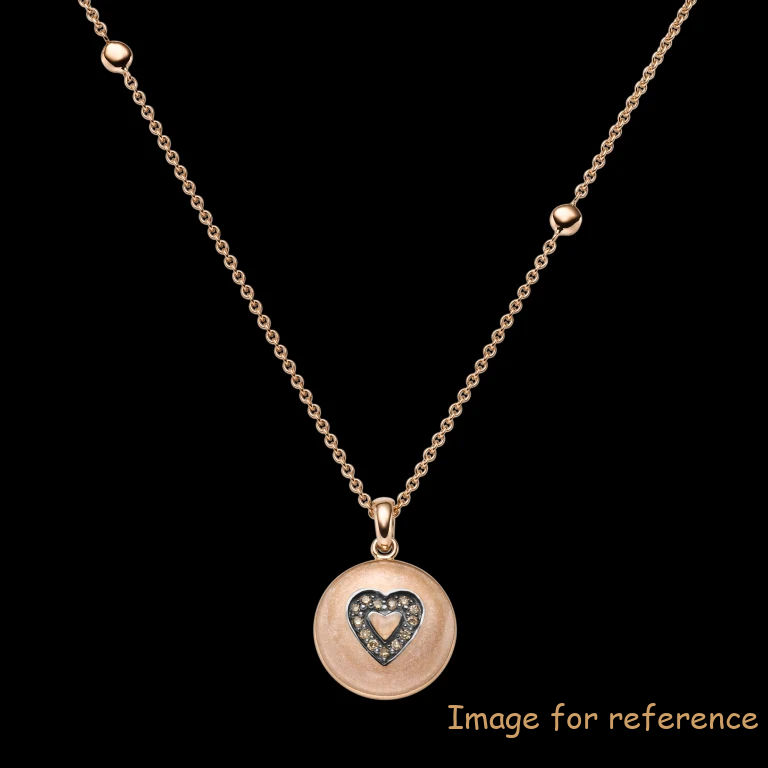 Design Custom Pendant Necklace in rose gold plated jewelry