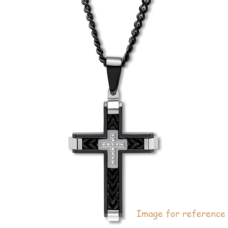 Men's Cross Necklace 925 Silver Jewelers Custom Wholesale