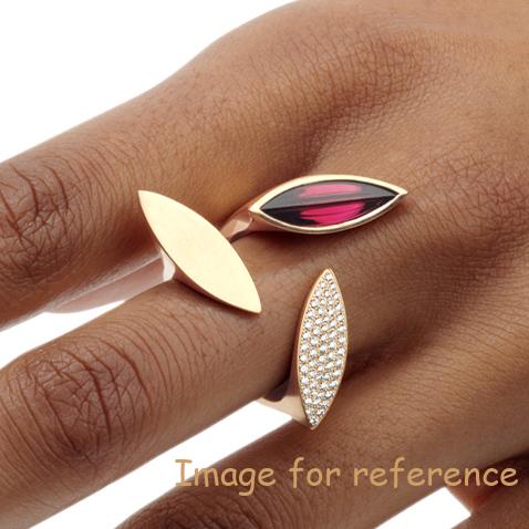 OEM 18k Rose Gold Plated Sterling Silver Cubic Zirconia Rings jewelry wholesale
