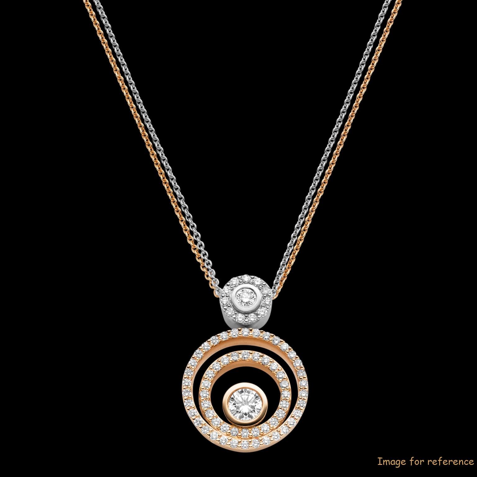 OEM rose gold plated pendant for Silver Cubic Zirconia jewerly manufacturer