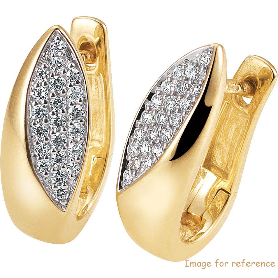 개인화 925 Genuine Sterling Silver Gold Plated CZ earrings OEM manufacturer wholesale