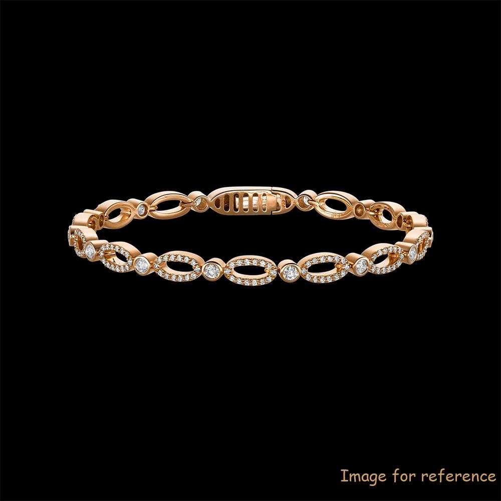 Design de pulseira de ouro rosa 925 Especialistas em jóias por atacado de prata esterlina para mais de 20 anos