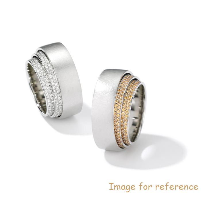 white Gold Plated Silver Cubic Zirconia ring customized jewelry factory