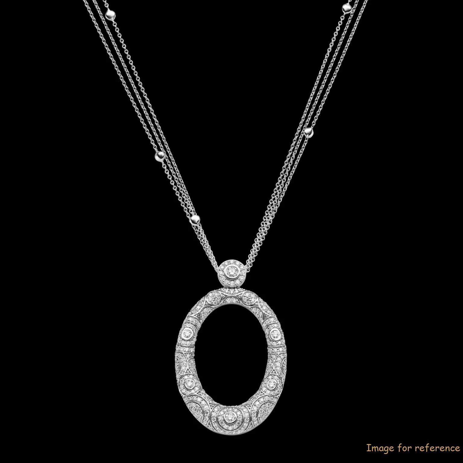 women's custom jewelry CZ pendant sterling silver
