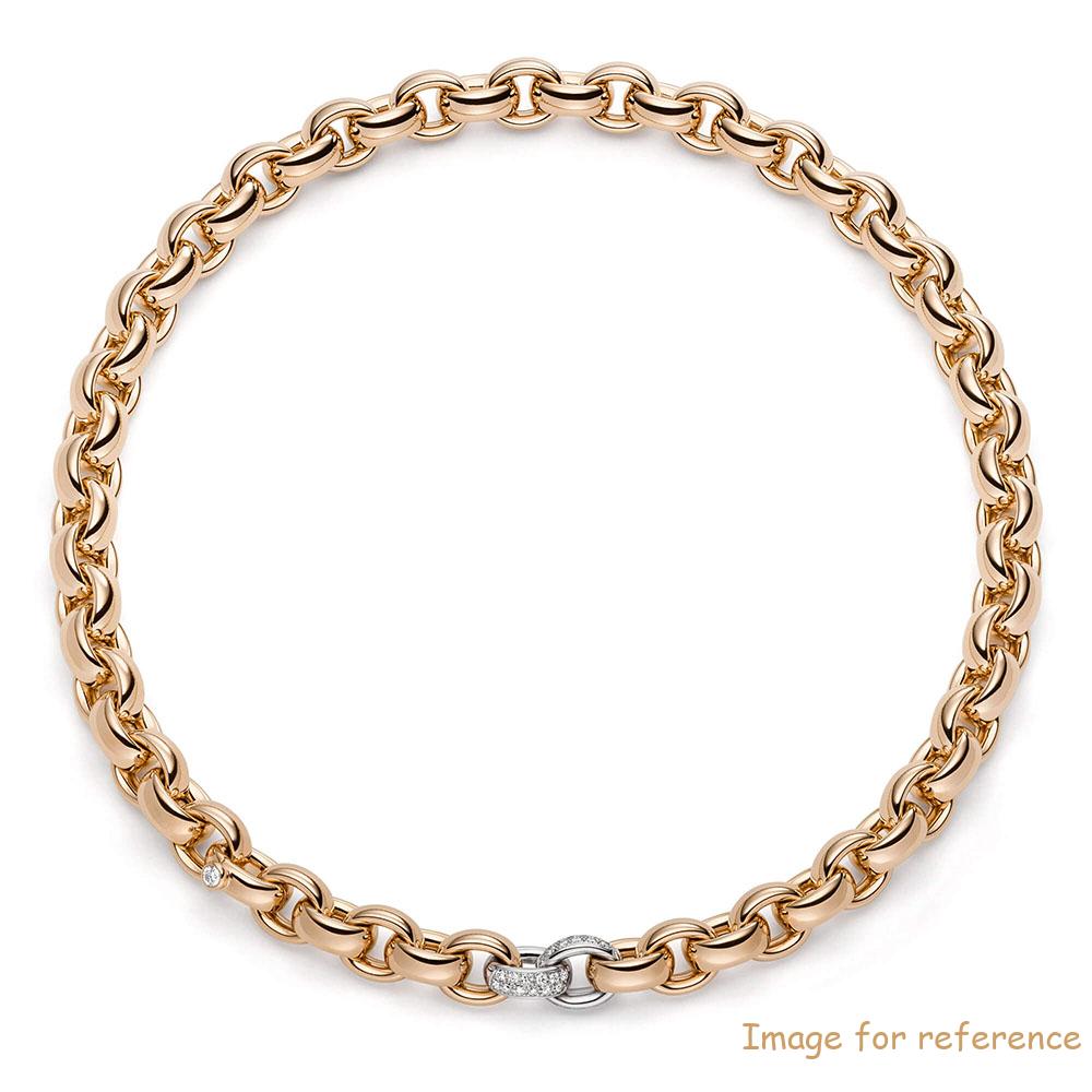 Creates Women's Custom Sterling Silver CZ Bracelet in 18K rose gold plated made just for you